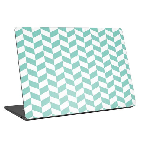Blue White Chevron Universal Laptop 15in (12.2 x 8.8in) Skin
